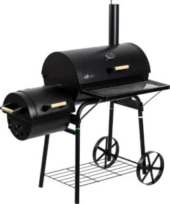 El Fuego Dakota - Barbecue - Smoker - Zwart - Grilloppervlak 66 X 41 Cm - Afmeting 132,5 X 66 X 122 Cm -Barbecues Winkel 1005x1200