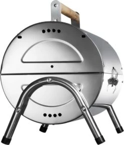 BBQ Collection Houtskoolbarbecue - Cilinder - Chroom -Barbecues Winkel 1024x1200
