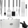 BBQ Accesoires Set Met Thermometer, Handschoenen, Bbq Tang, Bbq Borstel Van Zedar -Barbecues Winkel 1049x1200