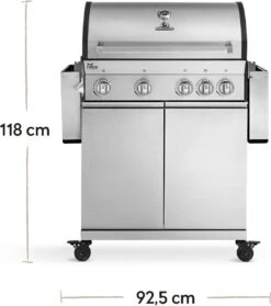 Burnhard Gas BBQ Big FRED Deluxe - 4 Branders - Incl. Keramische Infraroodbrander & Afdekhoes - Deluxe -Barbecues Winkel 1061x1200 1