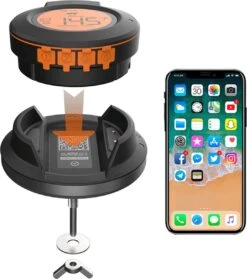 ToGrill - Smart Bluetooth Barbecue Dome Thermometer Met 2 Probes AT-02 | Draadloze Slimme BBQ Vleesthermometer Met App | 11 ToGrill - Smart Bluetooth Barbecue Dome Thermometer Met 2 Probes AT-02 | Draadloze Slimme BBQ Vleesthermometer Met App | -Barbecues Winkel 1061x1200