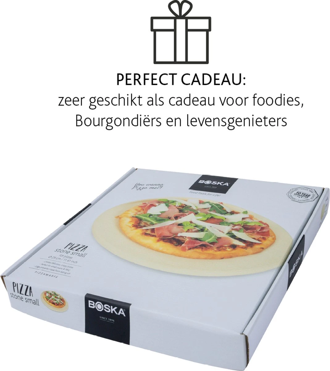 Boska Pizzasteen Deluxe - Voor Oven & BBQ - Knapperige Pizza's - Ø 29.5 Cm - BBQ Accessoires 4 Boska Pizzasteen Deluxe - Voor Oven & BBQ - Knapperige Pizza's - Ø 29.5 Cm - BBQ Accessoires - Afbeelding 2
