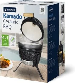 BluMill Kamado BBQ Egg - Kamado 13 Inch - Incl. Vlees Thermometer - Houtskoolbarbecues - Zwart - Ø 27cm -Barbecues Winkel 1090x1200 2