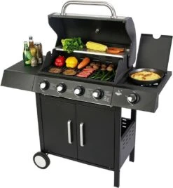 El Fuego San Angelo 4.1 Gasbarbecue - 5 Branders - Zwart -Barbecues Winkel 1105x1200