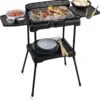 Princess 112250 Elektrische BBQ Met Zijplanken - BBQ - 40x25cm - Met En Zonder Statief Te Gebruiken - Met Zijplankjes - Ook Te Gebruiken Als Tafelgrill - 2200W -Barbecues Winkel 1156x1200 2