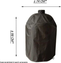 Merkloos Kamado BBQ Medium Beschermhoes Cover Tot 21" Inch - Zwart - O.a. Patton, Big Green Egg, Grill Guru, Black Bastard -Barbecues Winkel 1163x1200 2