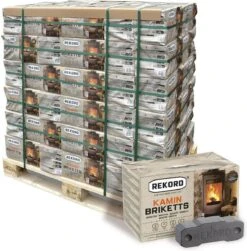 Merkloos Rekord Bruinkool Briketten 1x 18 Stuks - Briketten - Haardhout- Kachel- Lignite - 10 Kg. -Barbecues Winkel 1180x1200 4