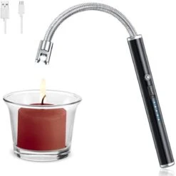 Merkloos BBQ Aansteker Oplaadbaar Met Usb Kabel - Elektrische Keuken Aansteker - Flexibele Aansteker - Zwart -Barbecues Winkel 1196x1200 2