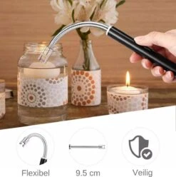 Merkloos BBQ Aansteker Oplaadbaar Met Usb Kabel - Elektrische Keuken Aansteker - Flexibele Aansteker - Zwart -Barbecues Winkel 1196x1200 3
