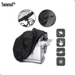 TammaT - BBQ Hoes - Waterdichte Beschermhoes - UV Bescherming - Maat L 170 X 61 X 117 Cm - Met Trekkoord -Barbecues Winkel 1198x1200 5