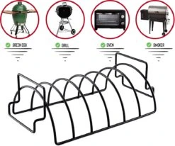 Rednas Sparerib Rek Bbq - Incl. Bakkwast - Bbq Rek - Bbq Accessoires - Rib Rack - Kiphouder - Bbq Gereedschap -Barbecues Winkel 1200x1000 2