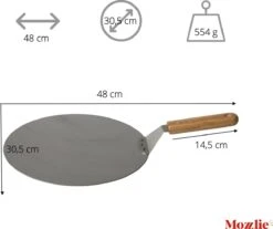 Pizzaschep 30 Cm Voor Oven Of BBQ - Rond - RVS - Met Houten Handvat 9 Pizzaschep 30 Cm Voor Oven Of BBQ - Rond - RVS - Met Houten Handvat -Barbecues Winkel 1200x1007
