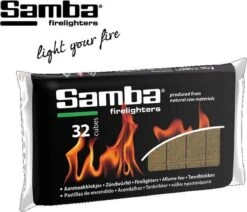 Samba Aanmaakblokjes Bruin (32 Stuks) - Milieuvriendelijk -Barbecues Winkel 1200x1028