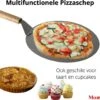 Pizzaschep 30 Cm Voor Oven Of BBQ - Rond - RVS - Met Houten Handvat -Barbecues Winkel 1200x1033