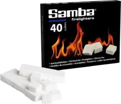 Samba Aanmaakblokjes Wit - 40 Stuks -Barbecues Winkel 1200x1036