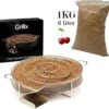 GrillX Cold Smoke Generator Met 1KG Kersen Rookmot - 6 Liter - Smokerbox - RVS Rookbox - Rookgenerator - Koud Roken - BBQ Accesoires -Barbecues Winkel 1200x1077