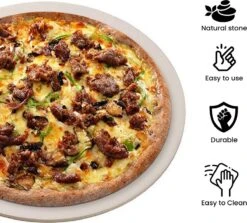 MaxxHome Pizzasteen - BBQ Steen - Pizzasteen Voor De Lekkerste Bereiding Van Een Pizza Op Jouw Barbecue Of In De Oven - Pizza Steen Rond - Medium (33 Cm) -Barbecues Winkel 1200x1084 1