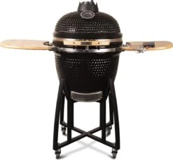Patton - Kamado 21" - Premium Black - Keramische Barbecue - Incl. Bluetooth Kerntemperatuurmeter - LED Verlichting - Large - Compleet - Zwart -Barbecues Winkel 1200x1111