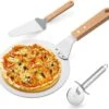Pizza Schep - Taartschep - Pizzaroller - Pizzasnijder - Aluminium - Lengte 43 Cm - Able & Borret -Barbecues Winkel 1200x1117
