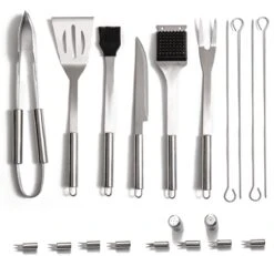 Bbq Accesoires – Bbq Gereedschap – Bbq Set – 22 Delig – RVS 21 Bbq Accesoires – Bbq Gereedschap – Bbq Set – 22 Delig – RVS -Barbecues Winkel 1200x1120