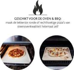 Boska Pizzasteen Deluxe Rechthoek - Voor De Oven - Knapperige Pizza's - 40x32 Cm - BBQ Accessoires -Barbecues Winkel 1200x1131