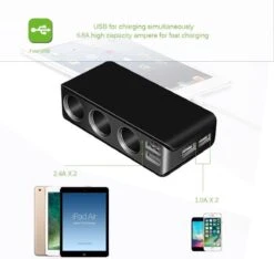WiseGoods - Premium Auto Sigarettenaansteker Splitter - 4 Poorten USB - Autolader USB - Autolader Splitter - 12V Splitter -Barbecues Winkel 1200x1135 2