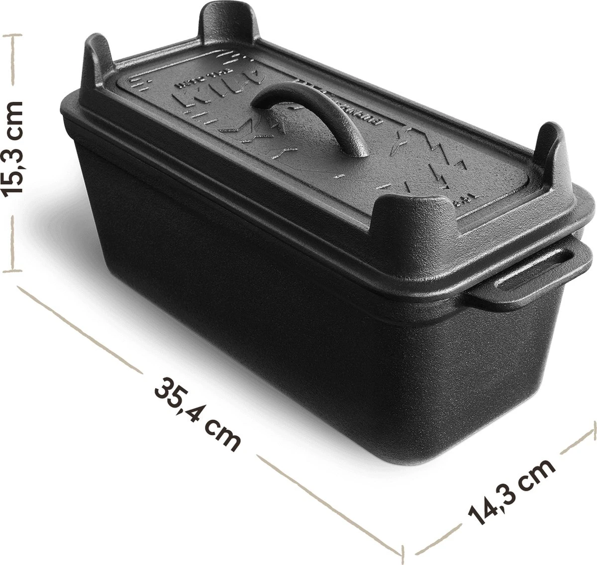 Burnhard Gietijzeren Broodpan 3,5 L - Broodbakvorm 5 Burnhard Gietijzeren Broodpan 3,5 L - Broodbakvorm - Afbeelding 3
