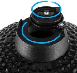 Patton - Kamado 21" - Premium Black - Keramische Barbecue - Incl. Bluetooth Kerntemperatuurmeter - LED Verlichting - Large - Compleet - Zwart -Barbecues Winkel 1200x1137 2