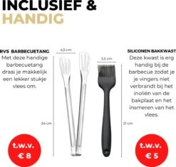 Ozocozy BBQ-ONE Houtskool Tafelbarbecue - Ø30 Cm- Zwart - Incl. Draagtas, Siliconen Bakkwast En RVS-Barbecuetang -Barbecues Winkel 1200x1141
