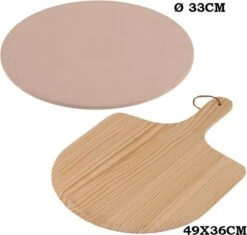 Merkloos Excellent Houseware Pizza-baksteen - Met Pizza-schep -Barbecues Winkel 1200x1142 1