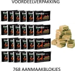 Samba Aanmaakblokjes Bruin á 24 X 32 Stuks - Omdoos Is 768 Aanmaakblokjes -Barbecues Winkel 1200x1148