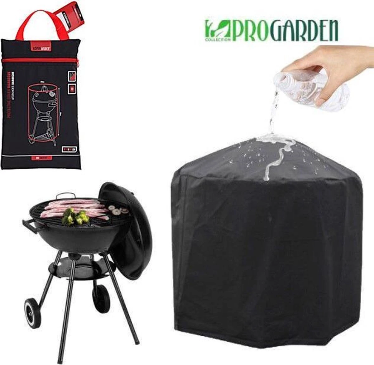 Pro Garden ProGarden Barbecuehoes Rond 70x80 Cm 4 Pro Garden ProGarden Barbecuehoes Rond 70x80 Cm - Afbeelding 2