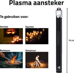 Oplaadbare Lange Elektrische Aansteker - Duurzame Plasma Aansteker - Inclusief Cadeauverpakking - BBQ - Kaarsen - Zwart 12 Oplaadbare Lange Elektrische Aansteker - Duurzame Plasma Aansteker - Inclusief Cadeauverpakking - BBQ - Kaarsen - Zwart -Barbecues Winkel 1200x1187 10