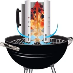 Kolen Starter GROOT - Brikettenstarter Met Veiligheidshandgreep - Snelstarter Voor Barbecue - BBQ Houtskool Starter -Barbecues Winkel 1200x1187 2