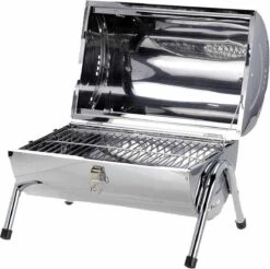 BBQ Collection Houtskoolbarbecue - Cilinder - Chroom -Barbecues Winkel 1200x1193 3
