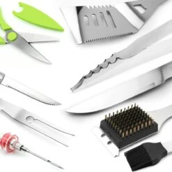 Saveur Royal® 35-delige Barbecue Gereedschapset In Roestvrij Staal - BBQ Grill Set Met Draagtas - Barbecuegerei-sets - Barbecue Accessoires Gereedschap - 35-delig -Barbecues Winkel 1200x1195