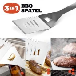 Squago BBQ Accesoires XXL Set Met Schort - Gereedschap - Gereedschapset Tang Borstel Mat -Barbecues Winkel 1200x1198