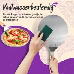 Nowad Pizzaschep RVS Rond Voor BBQ En Oven - 30,5 Cm - Pizzaspatel - Taartschep - Houten Handvat - Ophangbaar - Rond - Vaatwasbestendig - Keukenaccessoires -Barbecues Winkel 1200x1200 102
