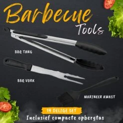 BBQ Gereedschapset - Opbergtas - BBQ Accessoires - BBQ Tang - BBQ Set - BBQ Borstel - BBQ Gereedschap - Roestvrij Staal 12 BBQ Gereedschapset - Opbergtas - BBQ Accessoires - BBQ Tang - BBQ Set - BBQ Borstel - BBQ Gereedschap - Roestvrij Staal -Barbecues Winkel 1200x1200 136