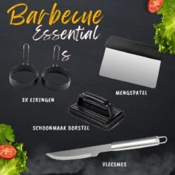BBQ Gereedschapset - Opbergtas - BBQ Accessoires - BBQ Tang - BBQ Set - BBQ Borstel - BBQ Gereedschap - Roestvrij Staal 15 BBQ Gereedschapset - Opbergtas - BBQ Accessoires - BBQ Tang - BBQ Set - BBQ Borstel - BBQ Gereedschap - Roestvrij Staal -Barbecues Winkel 1200x1200 139