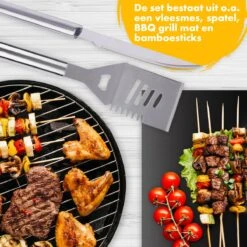 BBQ Accesoires Set Gereedschap Tang Borstel Barbecue Kookgerei - 10 Delig 17 BBQ Accesoires Set Gereedschap Tang Borstel Barbecue Kookgerei - 10 Delig -Barbecues Winkel 1200x1200 145