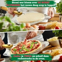 Ecowize Pizzaschep Voor BBQ En Oven - Aluminium Pizzaspatel Vierkant 30cm Met Inklapbaar Handvat - Met Extra Professionele Pizzasnijder -Barbecues Winkel 1200x1200 150