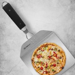 RVS Pizzaschep Inklapbaar Vierkant Handvat - Taartschep - Pizzaspatel BBQ Pannekoeken Spatel -Barbecues Winkel 1200x1200 159
