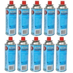 Kookstel Gasflessen Butaan Gas - 10 Stuks A 227 Gram - Gasbus Navulling