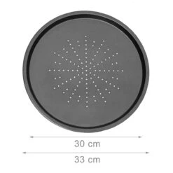 Relaxdays 3 Pizaplaten Met Pizzarek, Pizza Bakplaat Rond 33 Cm, Pizzaplaat 3stuk -Barbecues Winkel 1200x1200 178