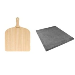 ETNA Pizza Set - Grote Pizzasteen & GRATIS Pizzaschep - 30 Cm X 38 Cm - Echt Italiaanse Pizzasteen - Broodbaksteen - BBQ Pizzasteen - Gemaakt Van Lavasteen Uit De Etna - Non-stick - Eppicotispai -Barbecues Winkel 1200x1200 210