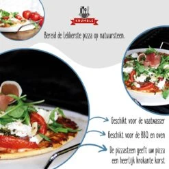 Pizzasteen BBQ & Oven | Pizzaplaat Voor De Lekkerste Bereiding Van Een Pizza Op Jouw Barbecue Of In De Oven | Pizza Stone Rond | Medium (33 Cm) -Barbecues Winkel 1200x1200 227