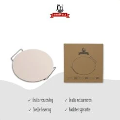 Pizzasteen BBQ & Oven | Pizzaplaat Voor De Lekkerste Bereiding Van Een Pizza Op Jouw Barbecue Of In De Oven | Pizza Stone Rond | Medium (33 Cm) -Barbecues Winkel 1200x1200 229