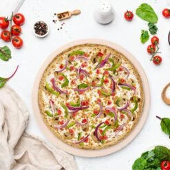 MaxxHome Pizzasteen - BBQ Steen - Pizzasteen Voor De Lekkerste Bereiding Van Een Pizza Op Jouw Barbecue Of In De Oven - Pizza Steen Rond - Medium (33 Cm) -Barbecues Winkel 1200x1200 233