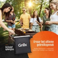 GrillX Barbecue Hoes - 145 X 61 X 117cm - BBQ Hoes Waterdicht - Beschermhoes Inclusief Trekkoord - BBQ Accesoires -Barbecues Winkel 1200x1200 355